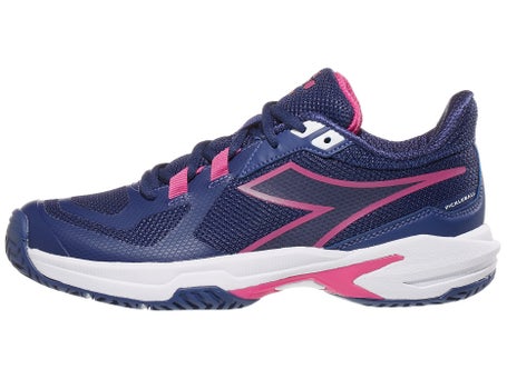 Diadora Trofeo 2 Womens Pickleball Shoes - Navy/Pink