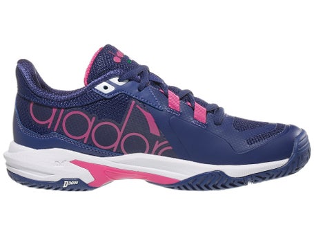 Diadora Trofeo 2 Womens Pickleball Shoes - Navy/Pink