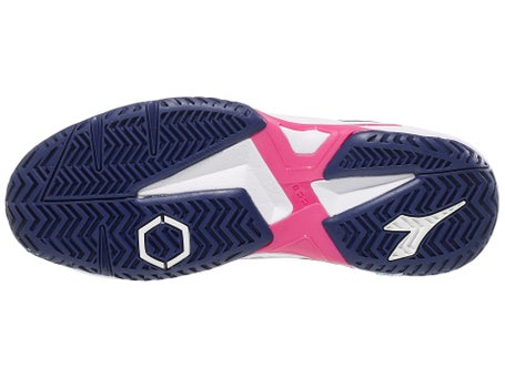 Diadora Trofeo 2 Womens Pickleball Shoes - Navy/Pink