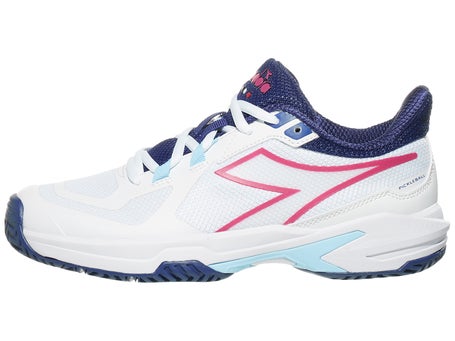 Diadora Trofeo 2 Womens Pickleball Shoes - Wh/Ny/Fu
