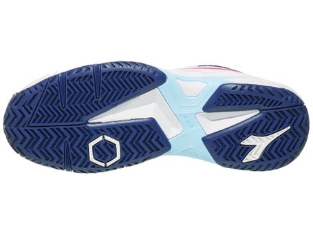 Diadora Trofeo 2 Womens Pickleball Shoes - Wh/Ny/Fu