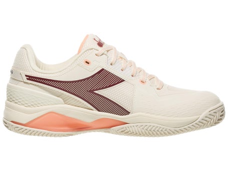 Diadora Blushield Torneo 3 Clay Wh/Maroon Womens Shoes