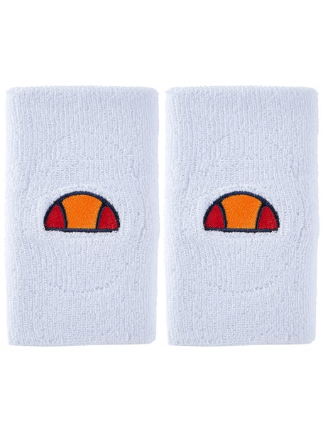 ellesse Core Abbla Doublewide Wristband 2 Pk - White