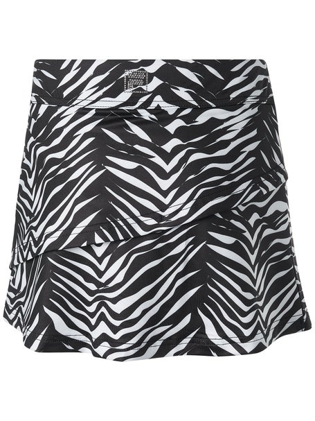Fila Girls Fall Zebra Print Tiered Skirt