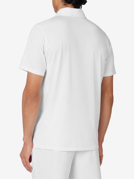 Fila Mens Whiteline Zip Polo