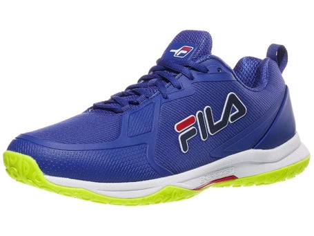 Fila Volley Burst Blue/Yellow Mens Pickleball Shoes