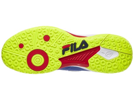 Fila Volley Burst Blue/Yellow Mens Pickleball Shoes