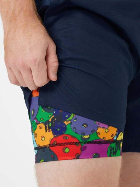 Flow Society Mens 2-in-1 Motley Pickleball Short
