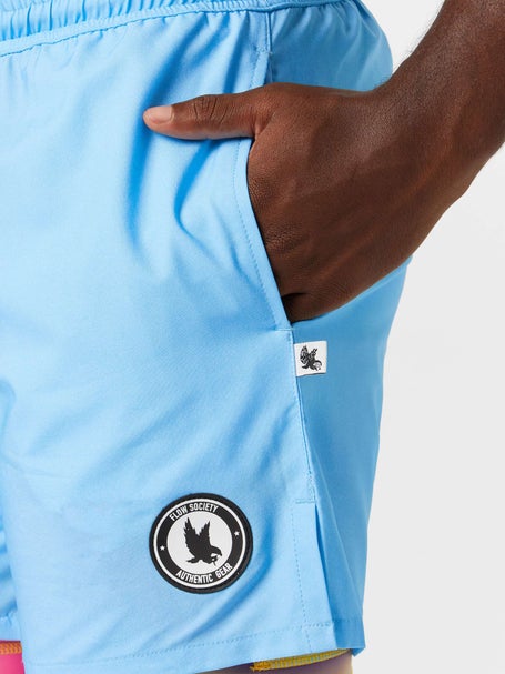 Flow Society Mens Gradient Sky 2-in-1 Short