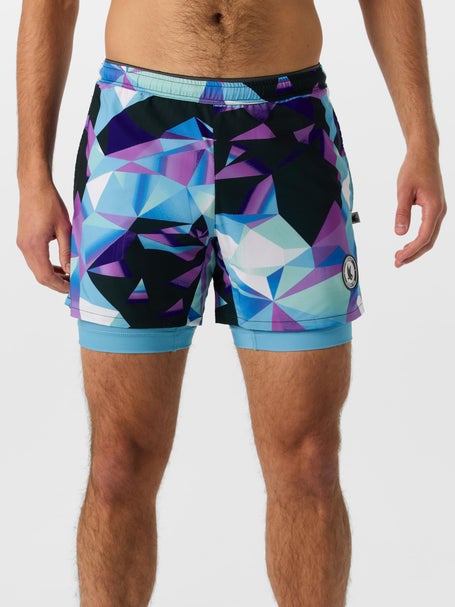 Flow Society Mens Diamond Geo 2-in-1 Short
