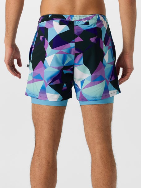 Flow Society Mens Diamond Geo 2-in-1 Short