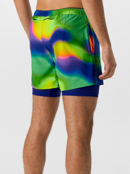 Flow Society Mens Neon Gradient 2-in-1 Short