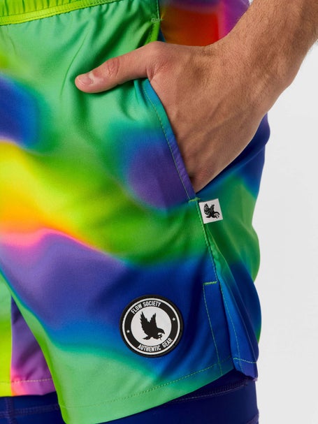 Flow Society Mens Neon Gradient 2-in-1 Short