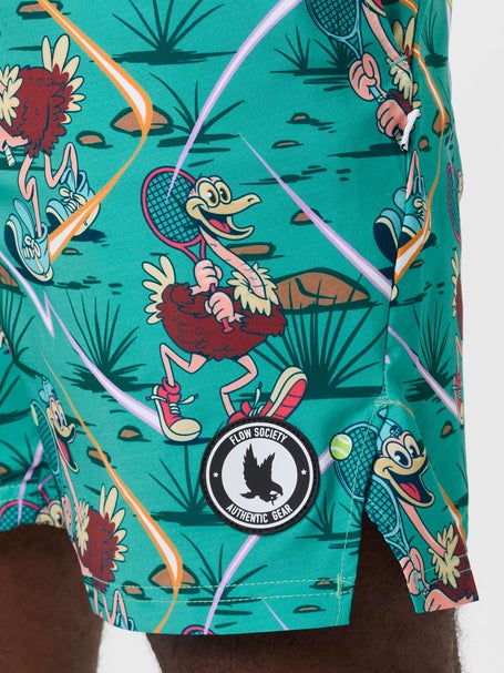 Flow Society Mens Ostrich Tennis Short