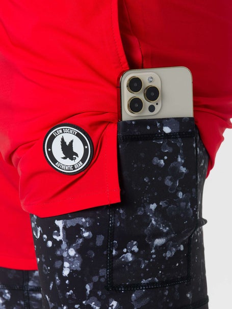 Flow Society Mens Red Rainmaker 2-in-1 Short