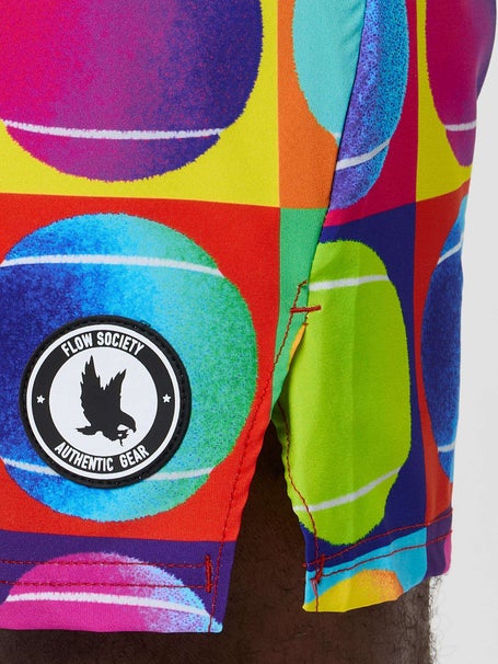 Flow Society Mens Tennis Pop Art Short