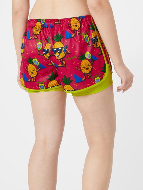 Flow Society Women 2-in-1 Pineapple Pickleball Short