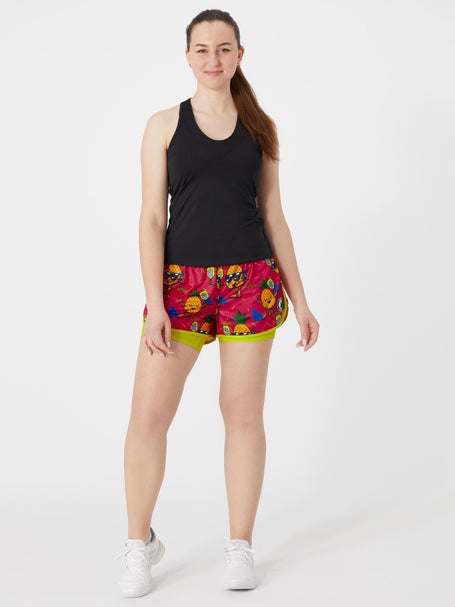 Flow Society Women 2-in-1 Pineapple Pickleball Short