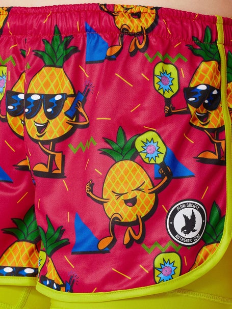 Flow Society Women 2-in-1 Pineapple Pickleball Short