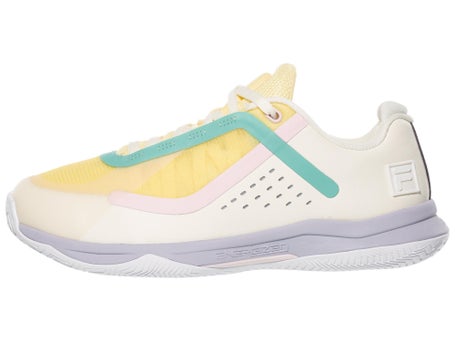 Fila Volley Burst 2 Grey/Yellow Womens Pickle Shoes