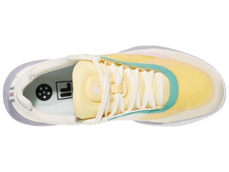 Fila Volley Burst 2 Grey/Yellow Womens Pickle Shoes