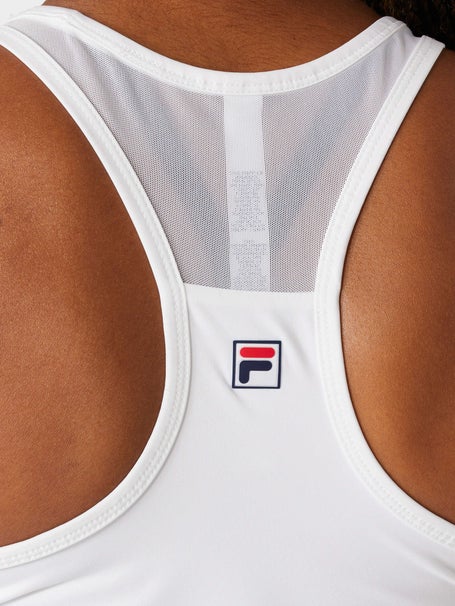 Fila Womens Essentials Racerback Mesh Tank - White