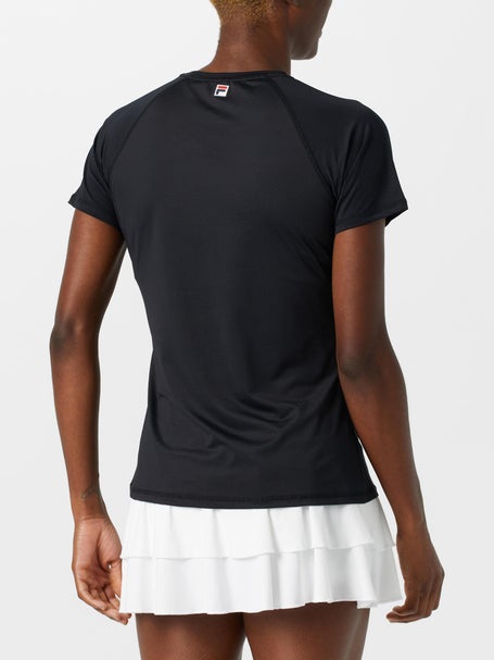 Fila Womens Essential Mesh Back Top - Black
