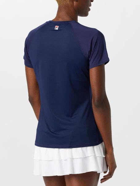 Fila Womens Essential Mesh Back Top - Navy