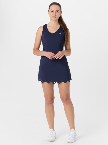 Fila Womens Essentials Lasercut Dress - Navy