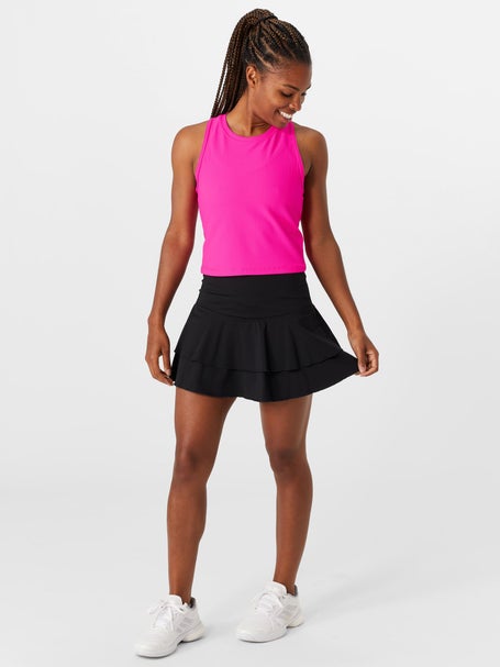 Fila Womens Essentials Tiered Ruffle Skirt - Black