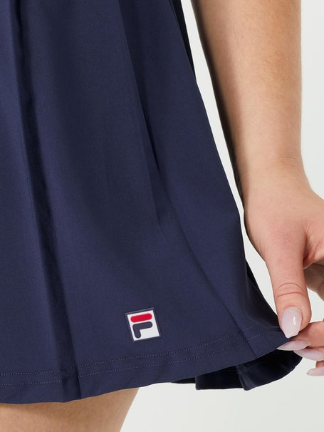 Fila Womens Essentials Woven Pleat Skirt - Navy