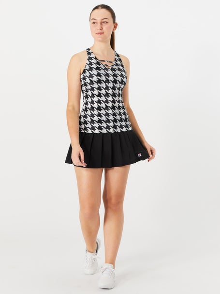 Fila Womens Essentials Woven Pleat Skirt - Black