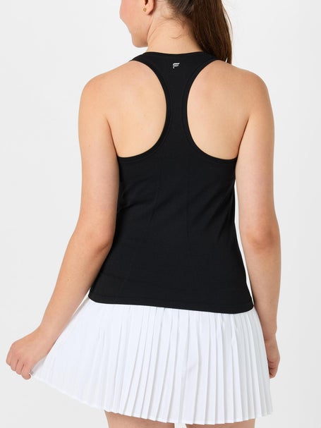Fabletics Womens Feather Tech Racer Tank - Black