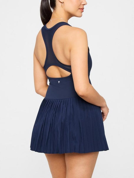 Fabletics Womens Hot Shot Pleated Dress - Navy