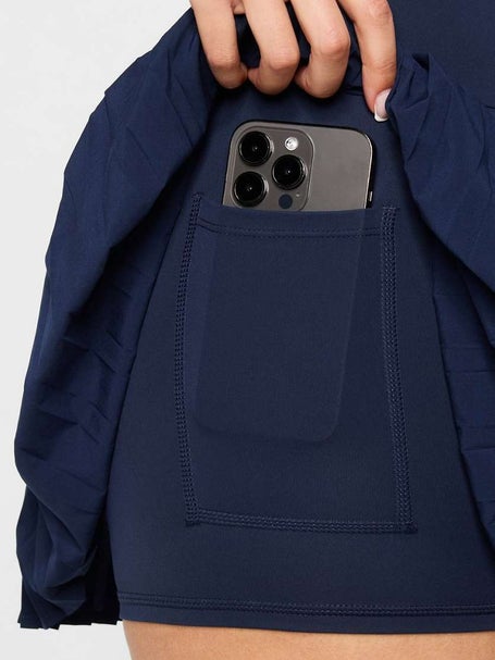 Fabletics Womens Hot Shot Pleated Dress - Navy