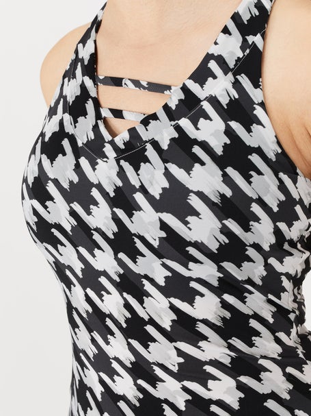 Fila Womens Print Essentials Court Tank - Houndstooth