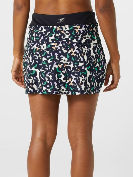 Fila Womens Pickleball Print Skirt - Black Animal