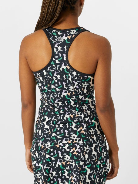 Fila Womens Pickleball Print Tank - Black Animal