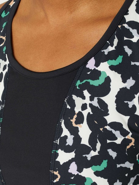 Fila Womens Pickleball Print Tank - Black Animal