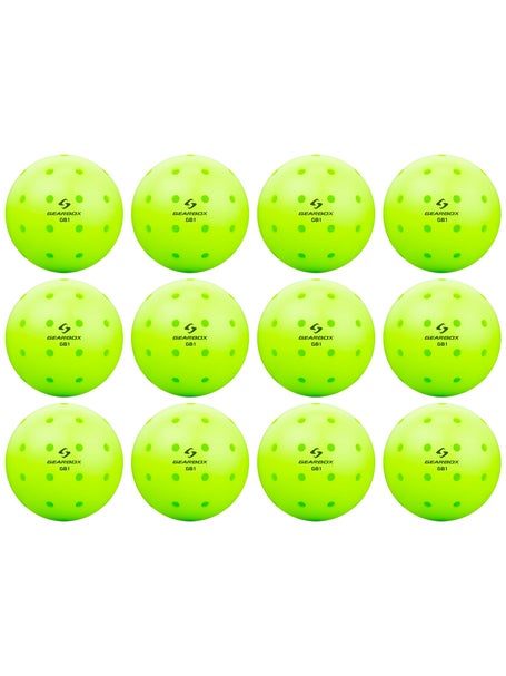 Gearbox GB1 Outdoor Pickleballs - Neon
