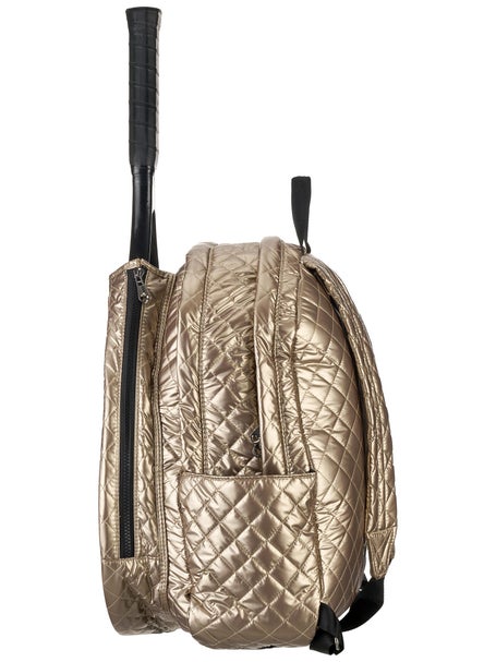Glove It Quilted Tennis Racquet Backpack Gold
