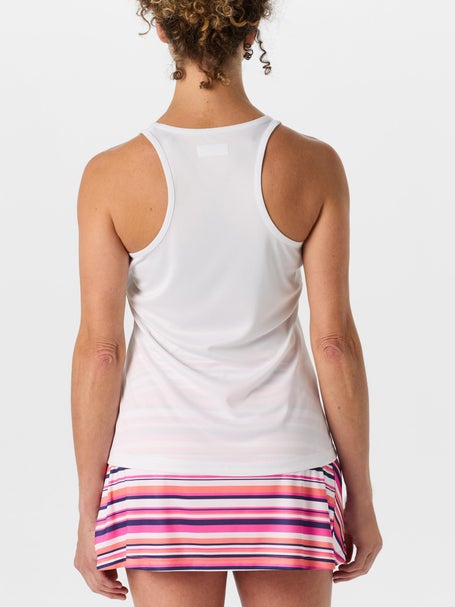 Grand Slam Womens Core Racer Tank - White