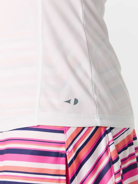 Grand Slam Womens Core Racer Tank - White