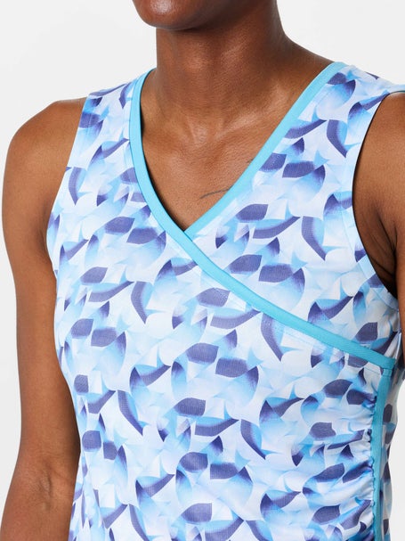 Grand Slam Womens Fall Sleeveless Faux Wrap Top