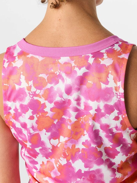 Grand Slam Womens Spring Square Neck Print Tank