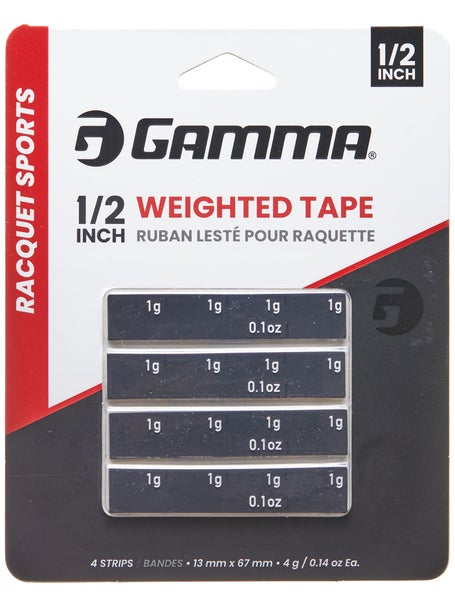 Gamma Weighted Tape 1/2 Inch Strips - 4 Pack