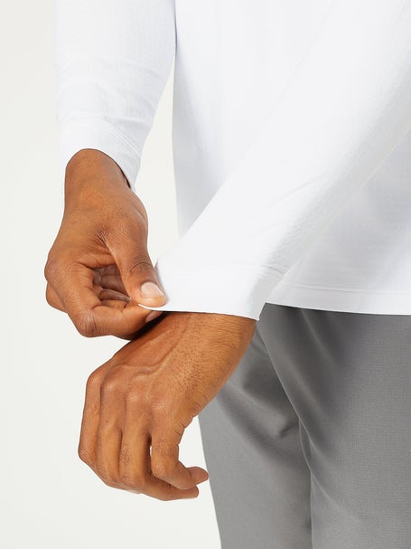 IBKUL Mens Long Sleeve Top - White