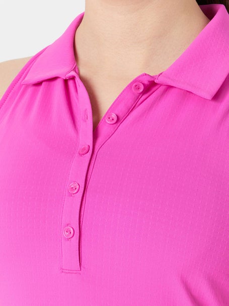 IBKUL Womens Collared Tennis Dress - Pink