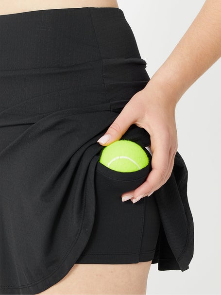 IBKUL Womens Flounce Tennis Skirt - Black