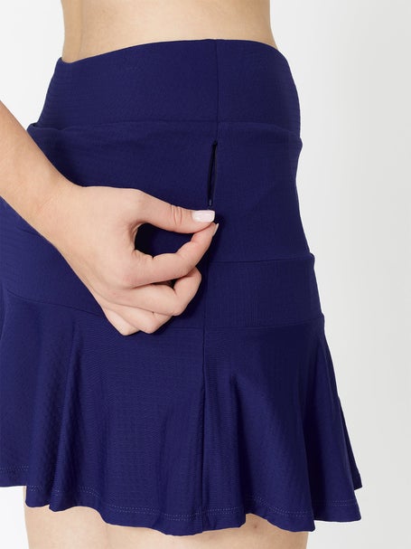 IBKUL Womens Flounce Tennis Skirt - Navy